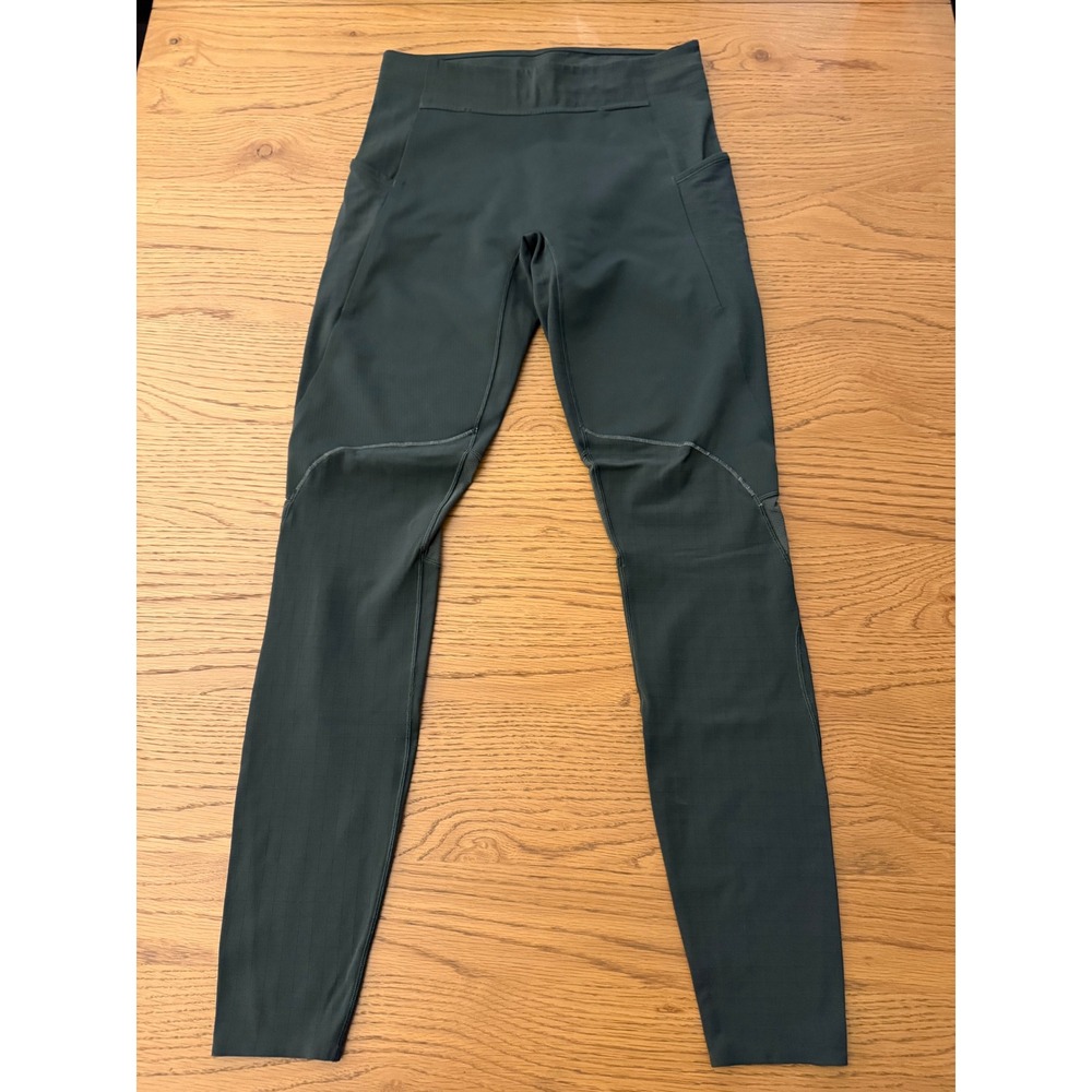 Lululemon Mens Surge Tight 29 Nulux Dark Green Running Leggings Size M